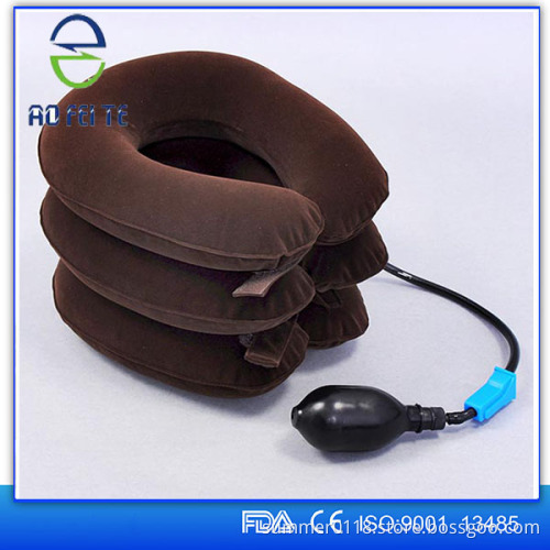 2016 fashion inflatable air neck brace adjustable soft cervical traction